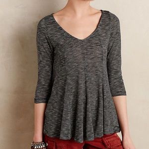 Anthropologie Puella Side Stripe Tee